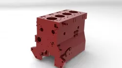 MF 385 Engine Block Free 3D model