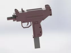 micro uzi spring Free 3D model