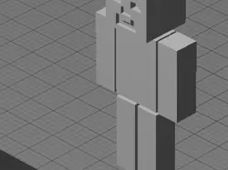 Minecraft Steve - One piece print with moving head/arms/legs!