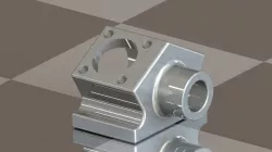 Miniature engine block Free 3D model