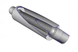 Muffler for Car Free 3D model