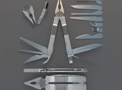 Multi Tool Rigged Free 3D model