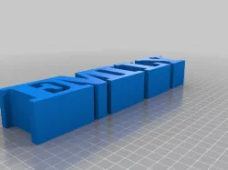 My Customized 5 Letters in a Row