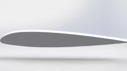 naca 23012 airfoil Free 3D model