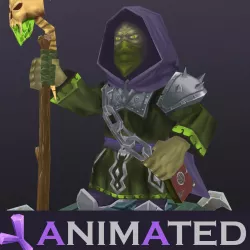 Necromancer Free low-poly  3D model
