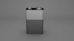 Nine-Volt Battery Free 3D model