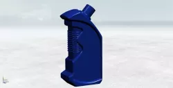 NX9 CAD Lubricant Bottle Free 3D model