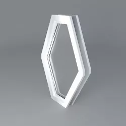 Octogan Window Free 3D model