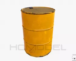 Oil Barrel PBR Free low-poly  3D model