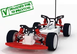 OpenRC 110 4WD Touring Concept RC Car 3D printable Free 3D model