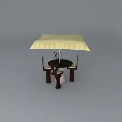 Outdoor Bar set models Free 3D model