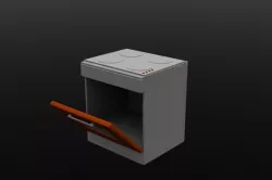 oven basic Free low-poly  3D model