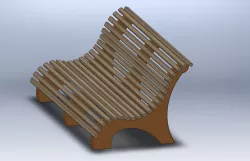 Park Bench Free 3D model