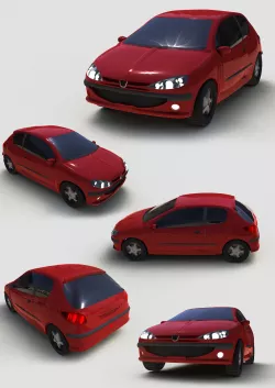 Peugeot Car Free 3D model