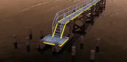 Pier walkway Free 3D model