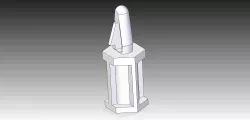 Plastic Standoff Free 3D model