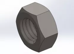Porca sextavada M8 Hex nut M8 Free 3D model