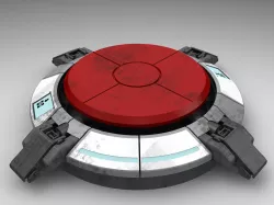 Portal Button Free 3D model
