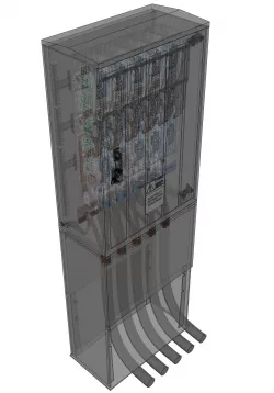 Power cable distribution rack Free 3D model