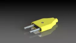 Power Plug Assembly Low-poly  3D model
