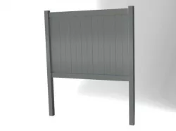PVC Fence Free 3D model