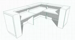 Reception L1 Free 3D model