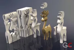 Reindeer Free 3D model