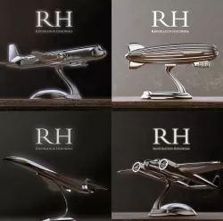 RH AIRCRAFTS DECORATION SET OF 4 Free 3D model