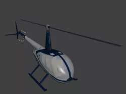 Robinson R44 Raven Free low-poly  3D model
