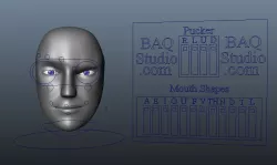 Robot Head Rig Free low-poly  3D model