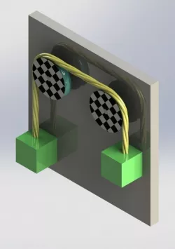 rope and pulley system Free 3D model