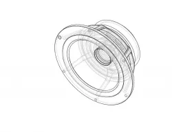 SEAS Coaxial driver with tweeter Free 3D model