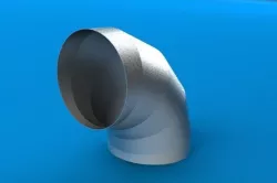 Sheet Metal Elbow Free 3D model