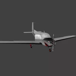 SIAI Marchetti S 205R Free low-poly  3D model