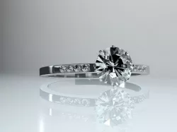 Silver Jewellery ring Free 3D model