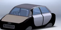 Simple car design Free 3D model