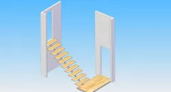Simply stairs Free 3D model