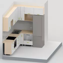 Small kitchen Free 3D model