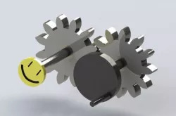 Smiley Gear Free 3D model