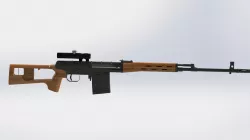 Snayperskaya Vintovka Dragunova SVD Free 3D model