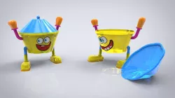 Spongebob ice cream cup Free 3D model