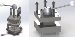 Square tool post Free 3D model