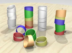 Stack-A-Ring Desk Toy Free 3D model