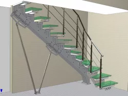 Stair Free 3D model