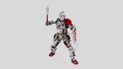 Steam-punk Knight Free low-poly  3D model