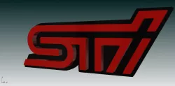STI SUBARU Free 3D model