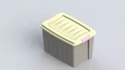 Storage box with lid Free 3D model