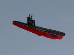 Submarine Project 615-Quebec class Free 3D model