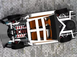 Supercar Frame Free 3D model