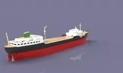 Tanker Ship Free 3D model